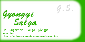 gyongyi salga business card